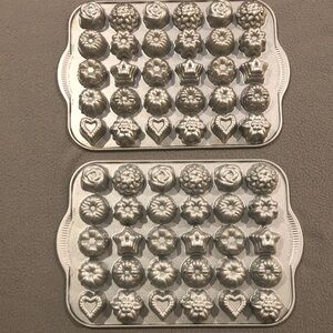 Nordic Ware Bundt Tea Cake and Candies Pans Lot of 2